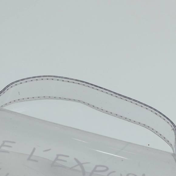 HERMES Vinyl Kelly Hand Bag Vinyl Clear Auth 87450 - Picture 8 of 16